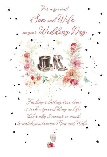 Picture of FOR A SPECIAL SON & WIFE ON YOUR WEDDING DAY CARD
